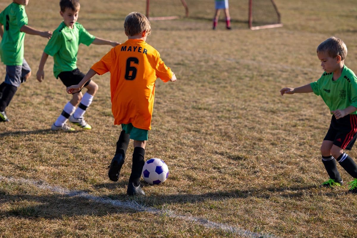 Silas on the ball in house league, the origin story in action